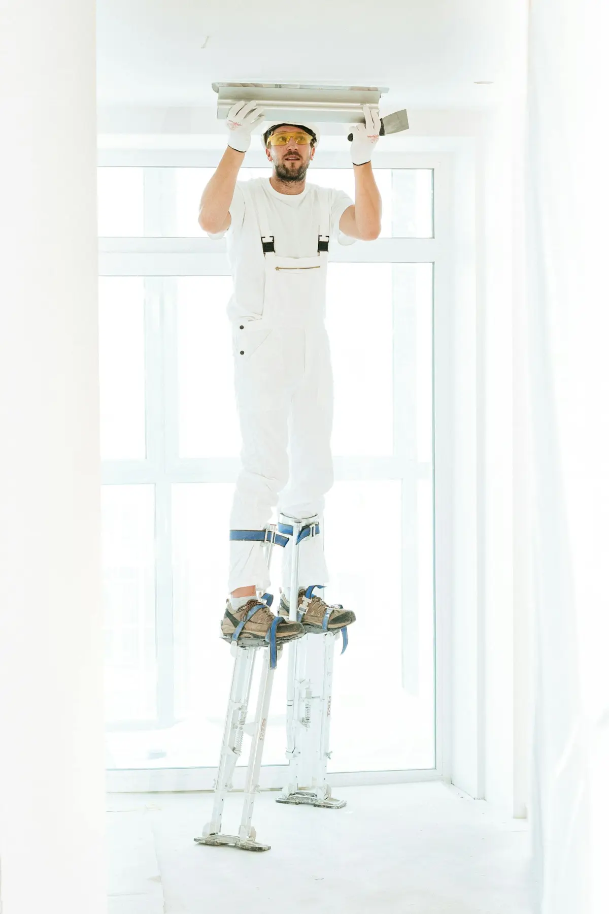Spray Foam Insulation work scene used as an illustrative stock photo for Fort Worth